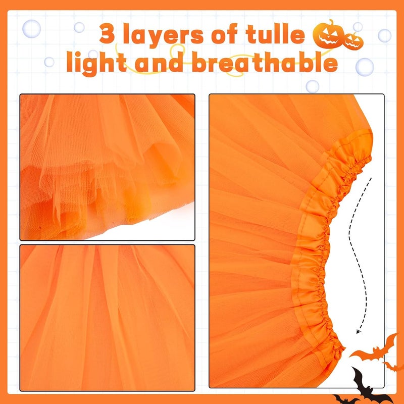 Lainlight Store Tutus for Girls 3 Layered Tulle Tutu Skirts for 4-12 Year, Birthday Dance Halloween Cosplay Party Supplies - Image 2